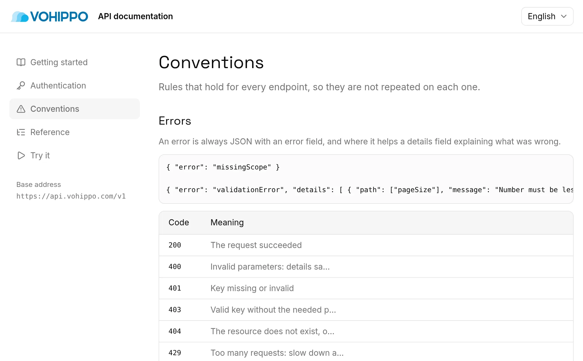 The Vohippo developer documentation